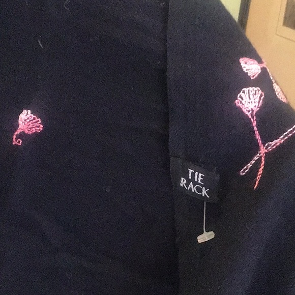 TIE RACK WOOL SHAWL - Picture 6 of 7